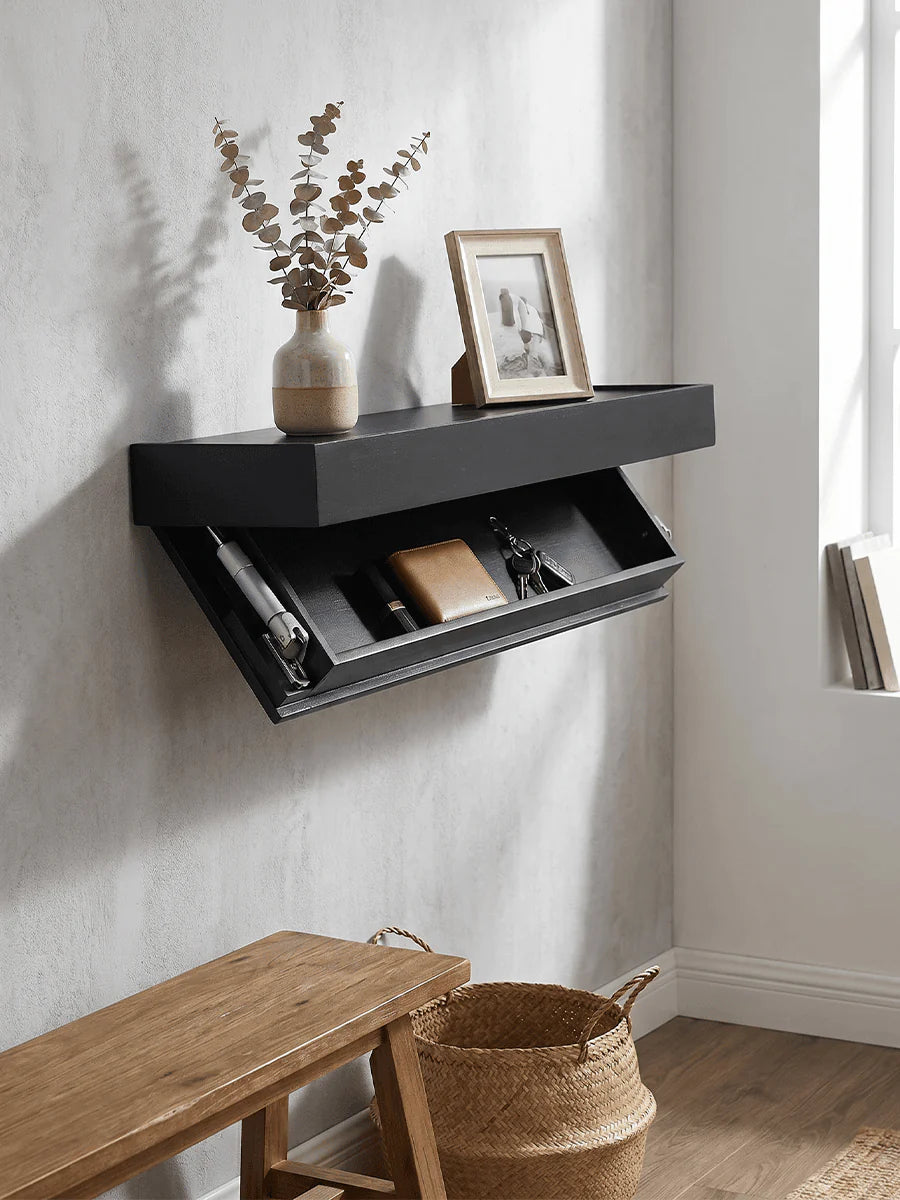 Luxury Floating Wall Shelf with Secret Compartment | 10inch