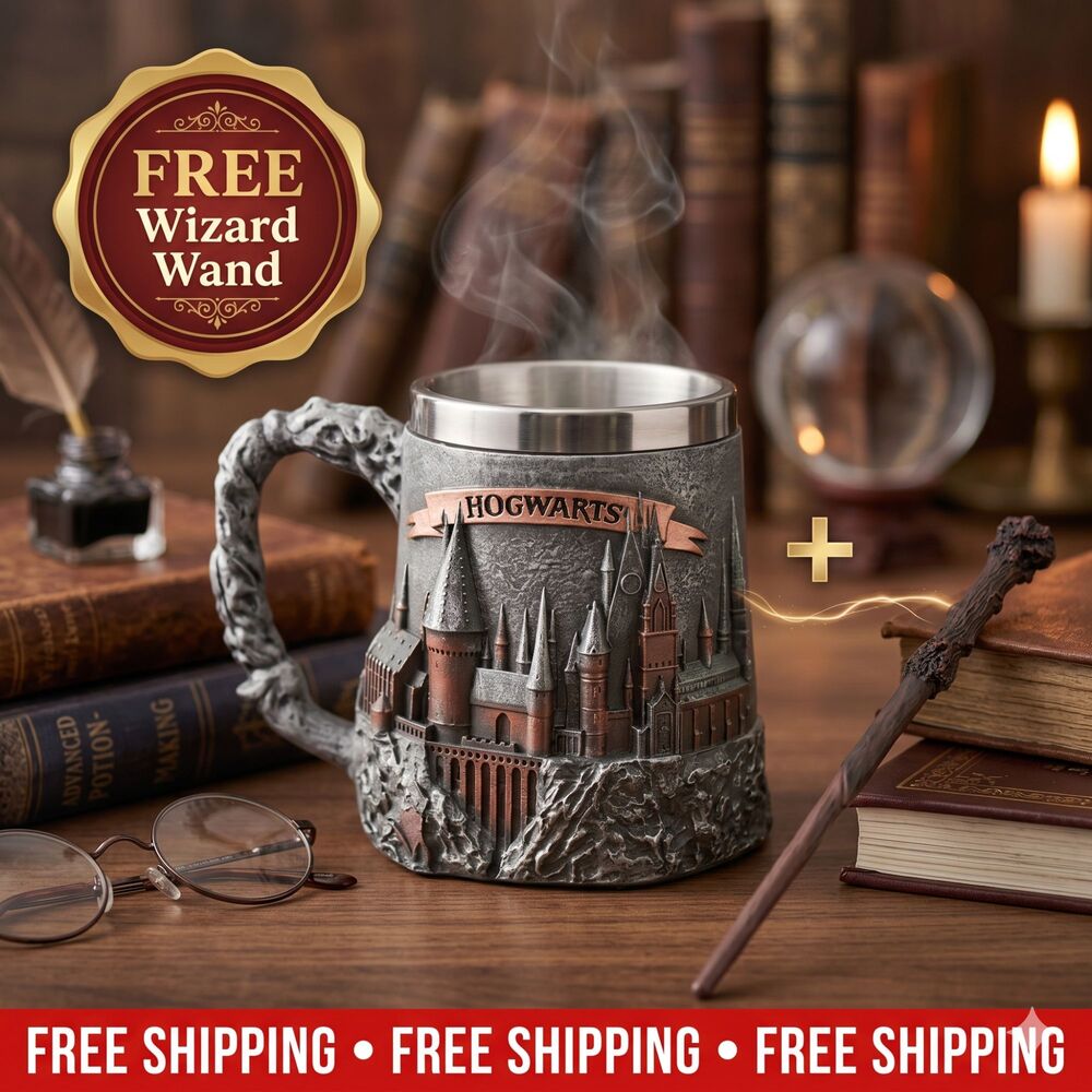 Harry Potter’s 3D Mug | FREE Wizard Wand