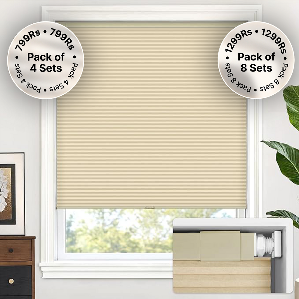 LazBlinds No Drill Cordless Cellular Shades