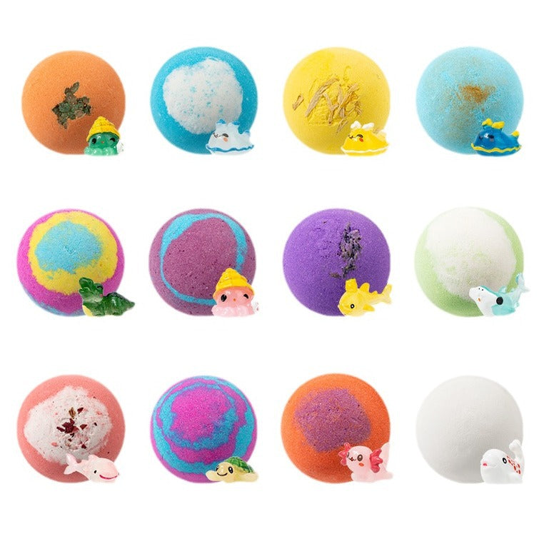 12-Piece Ocean Surprise Toy Bath Foam Set | FREE TOYS With Every Bath Foam