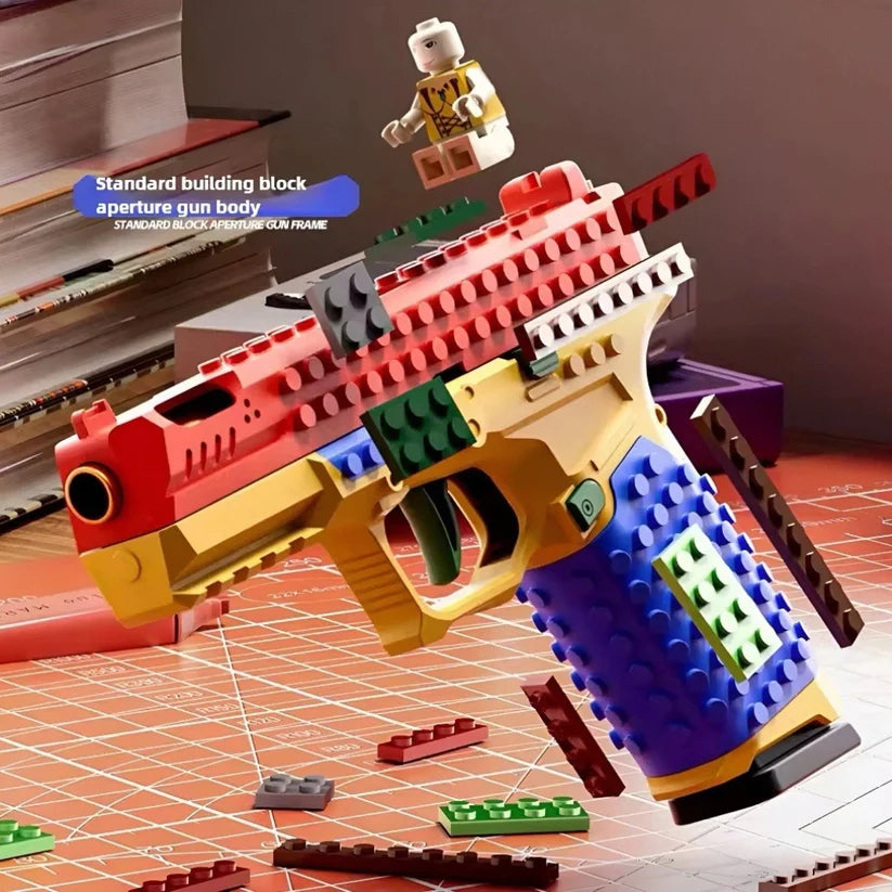 Building Block Shell-Ejecting Toy Gun | Soft Bullets