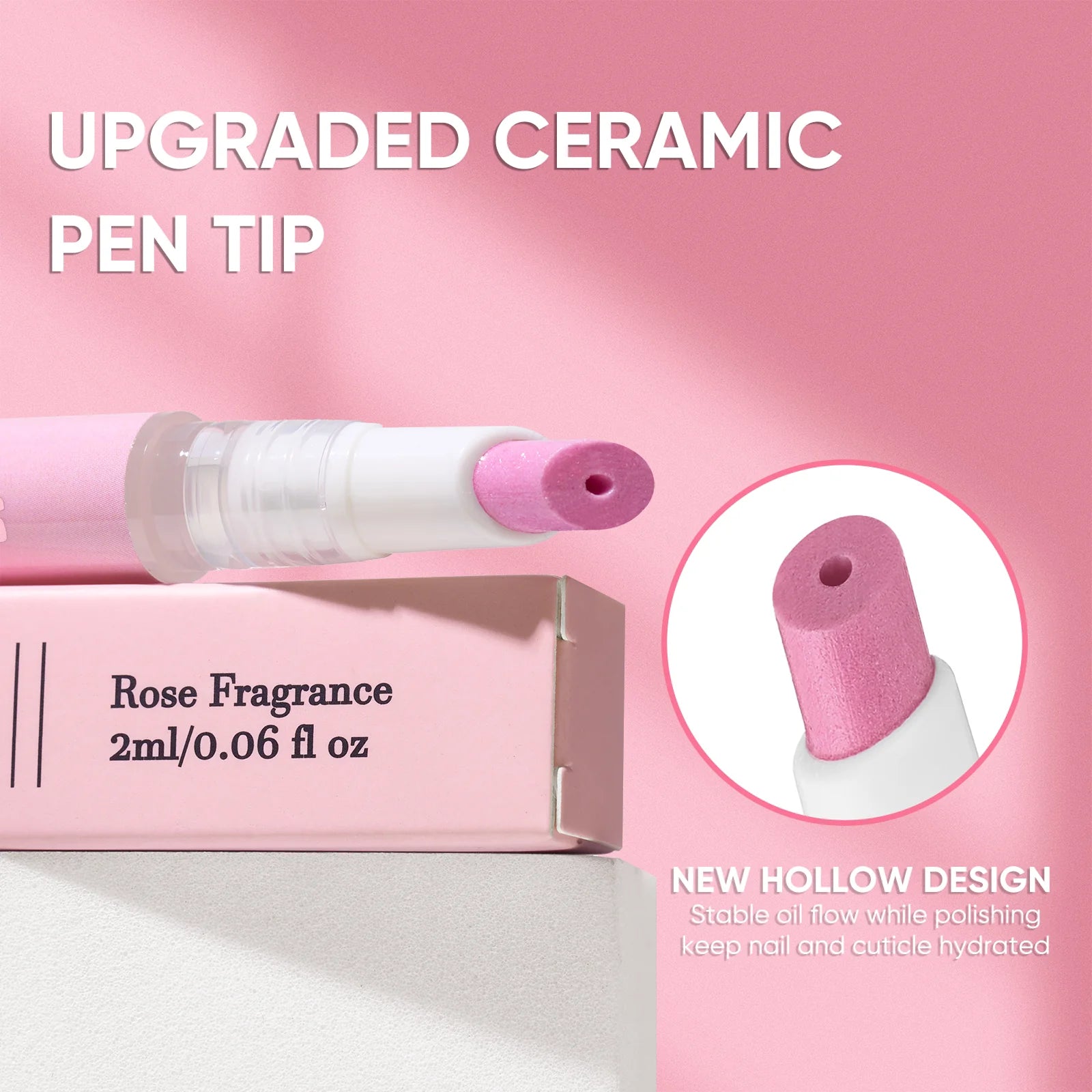 Cuticle Pusher & Oil Pen | Nail Care | Moisturize & Brighten Nails
