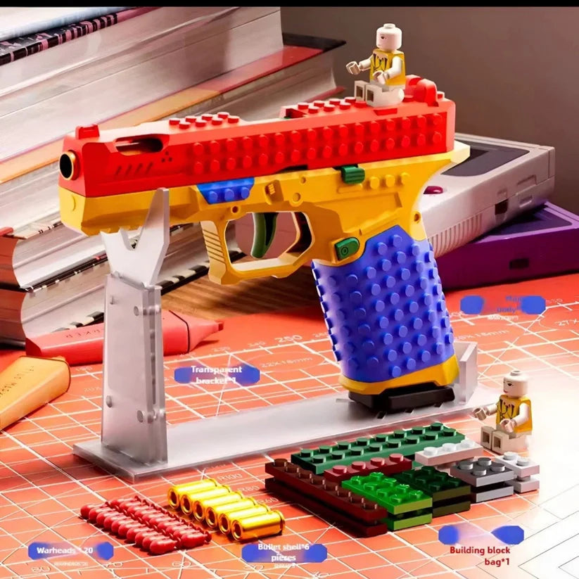 Building Block Shell-Ejecting Toy Gun | Soft Bullets