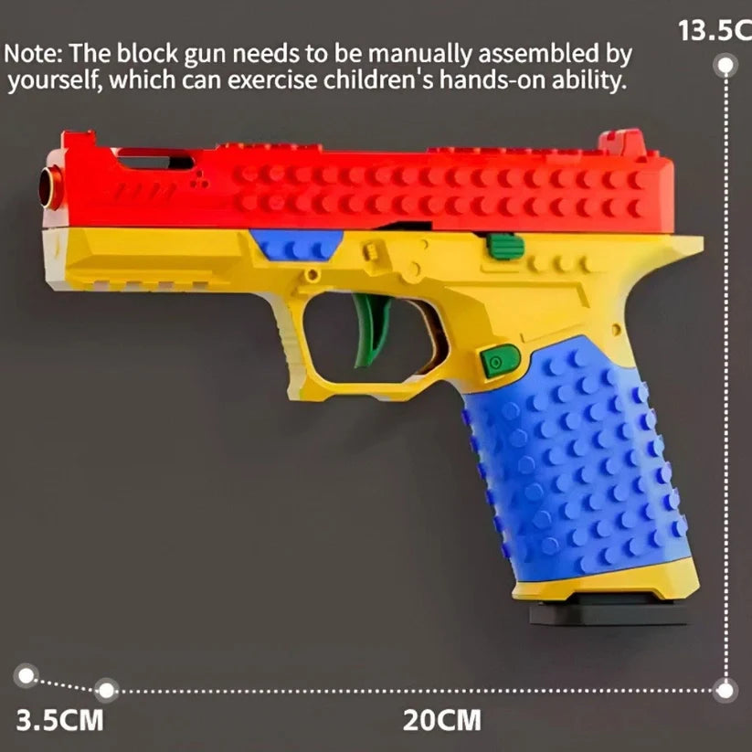 Building Block Shell-Ejecting Toy Gun | Soft Bullets