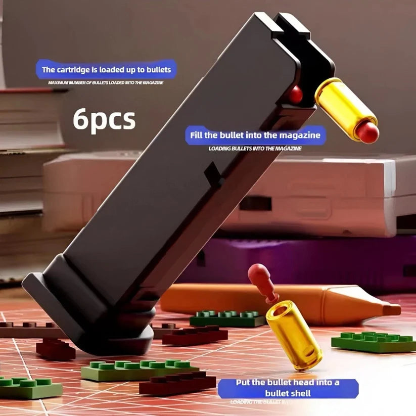 Building Block Shell-Ejecting Toy Gun | Soft Bullets