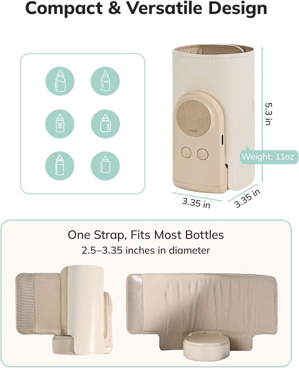 Portable Bottle Warmer for Travel | Safe & Easy To Clean