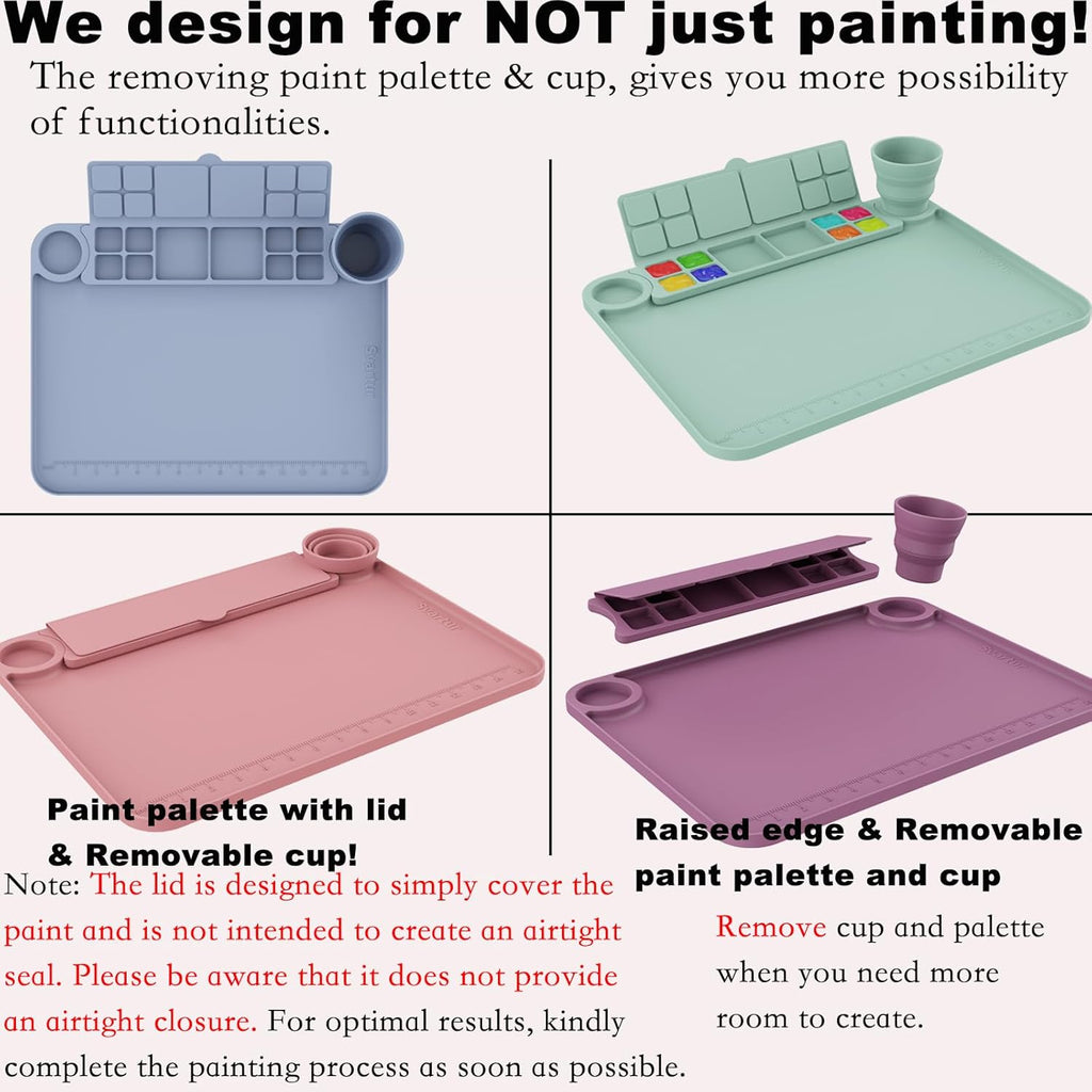 Amazing Painting Station - With Brush Rinser & 20 Pcs Brush Set