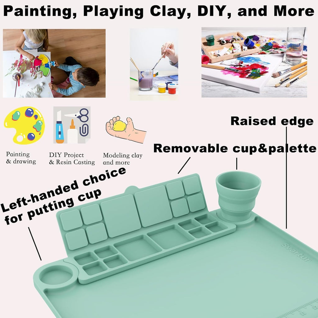 Amazing Painting Station - With Brush Rinser & 20 Pcs Brush Set