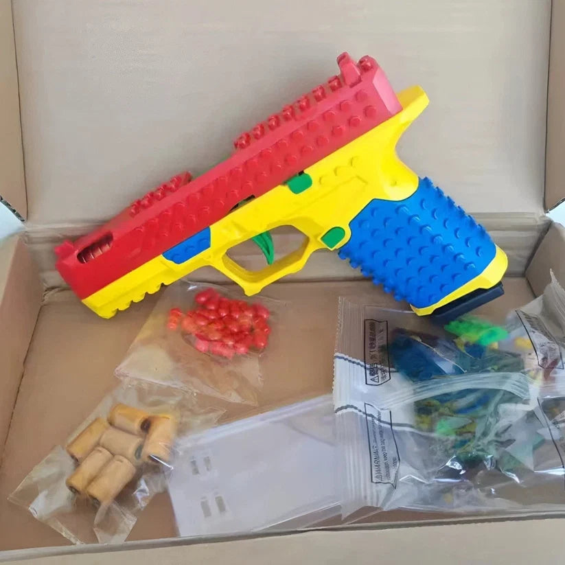 Building Block Shell-Ejecting Toy Gun | Soft Bullets