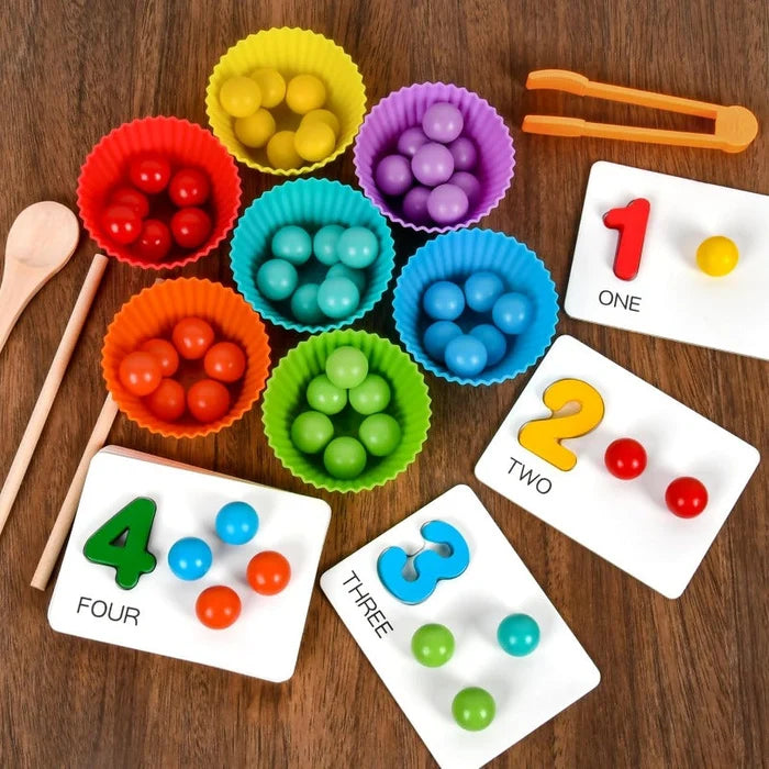 Color Bead Match Count Set | Playful Learning