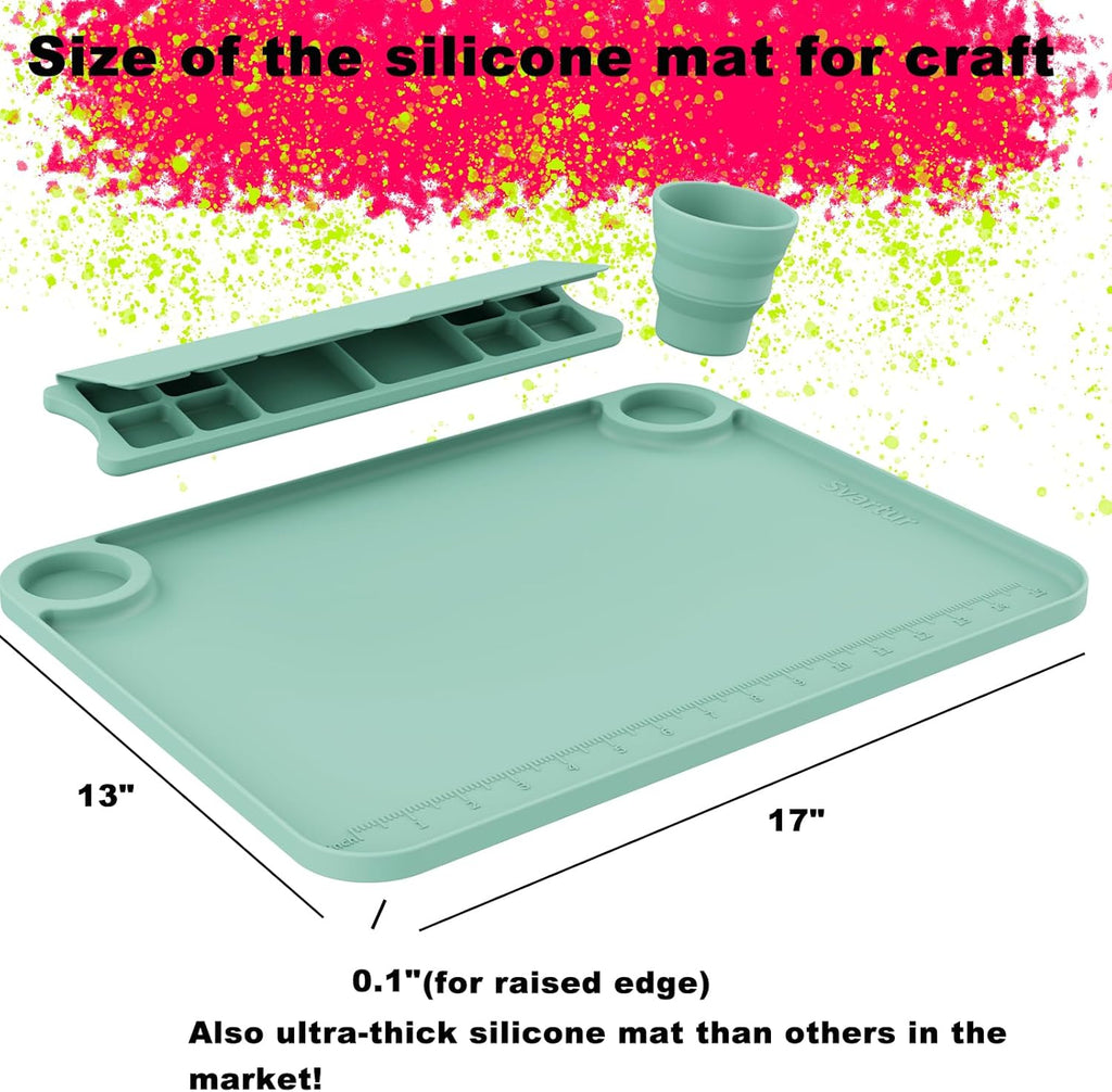 Amazing Painting Station - With Brush Rinser & 20 Pcs Brush Set