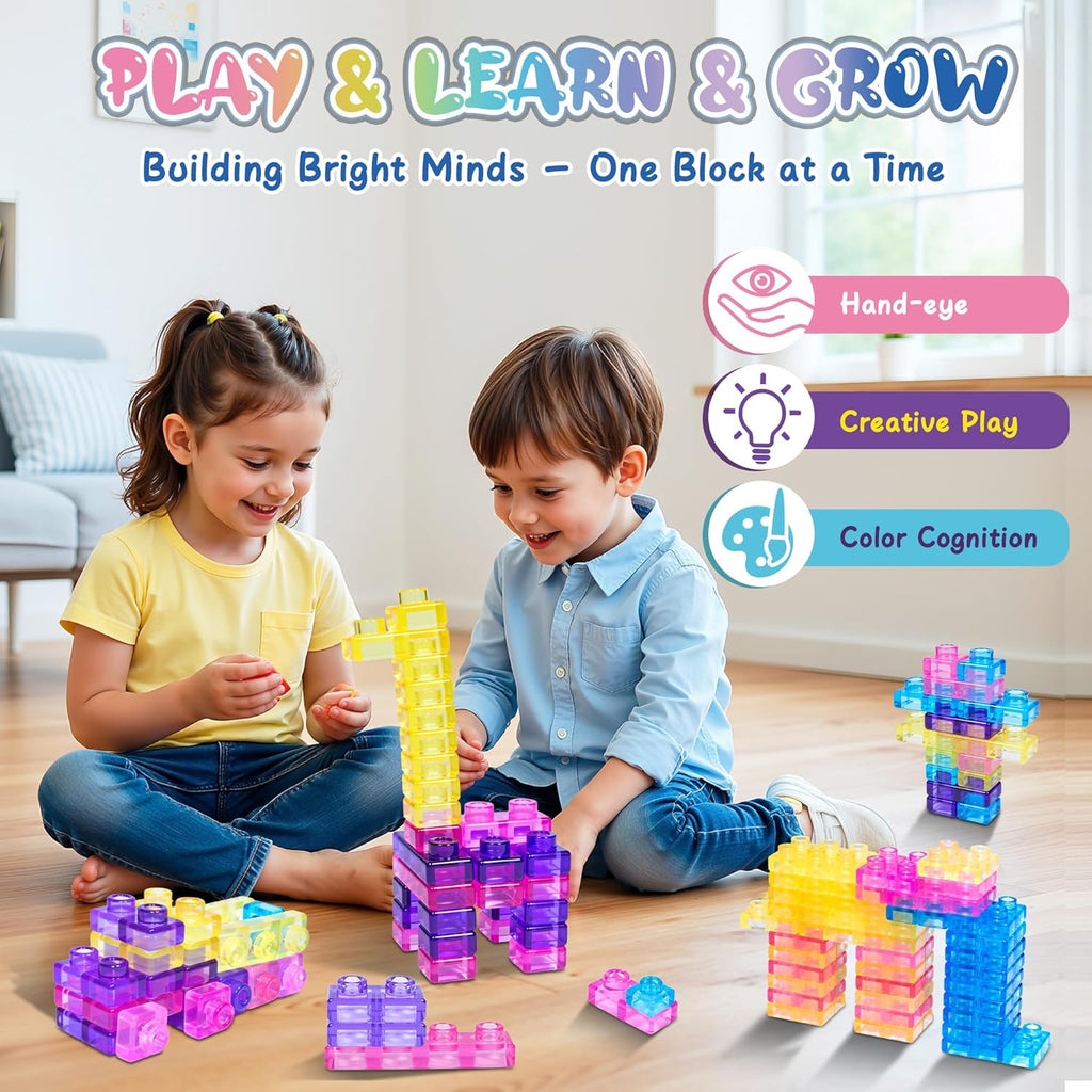 Jelly Block - 40 PCS Sensory Soft Building Blocks | Buy 1 Get 1 FREE