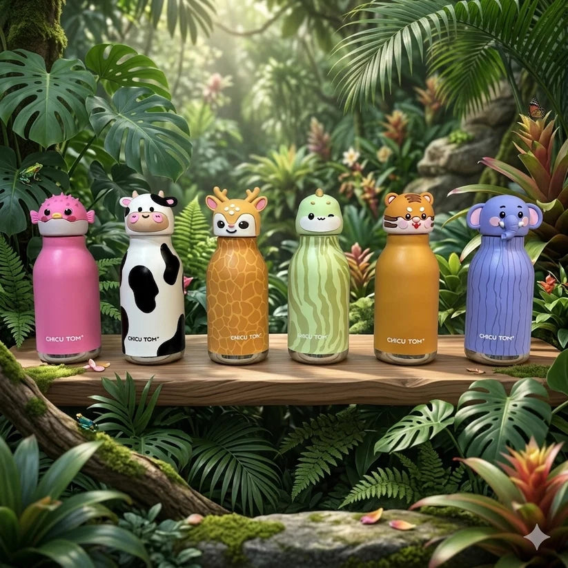 Animal Sipper Bottle | Stainless Steel | 480mL |  Buy 1 Get 1 FREE