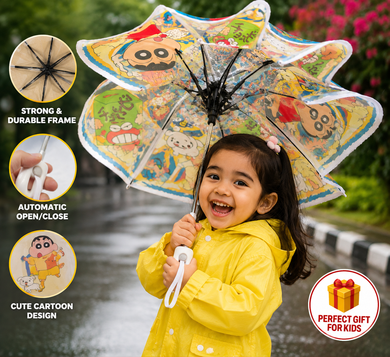 Shin-chan Automatic Umbrella | Buy 1 Get 1 FREE