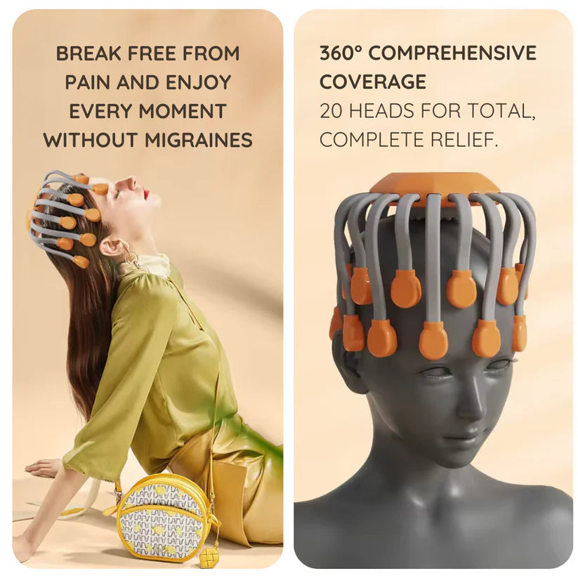 Migrane Massager | Head Massage + Calming Music