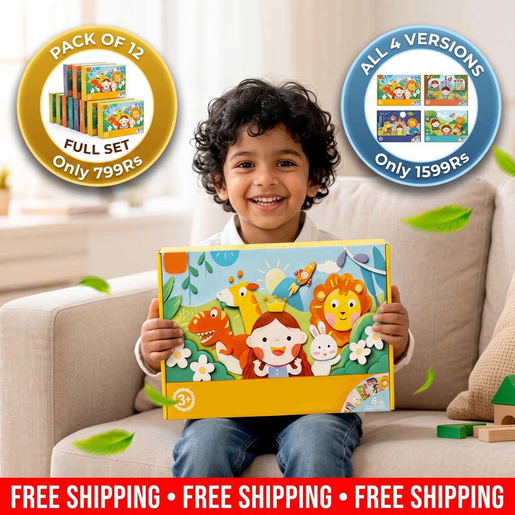 DIY 3D Craft Sticker Set for Kids | Pack of 12