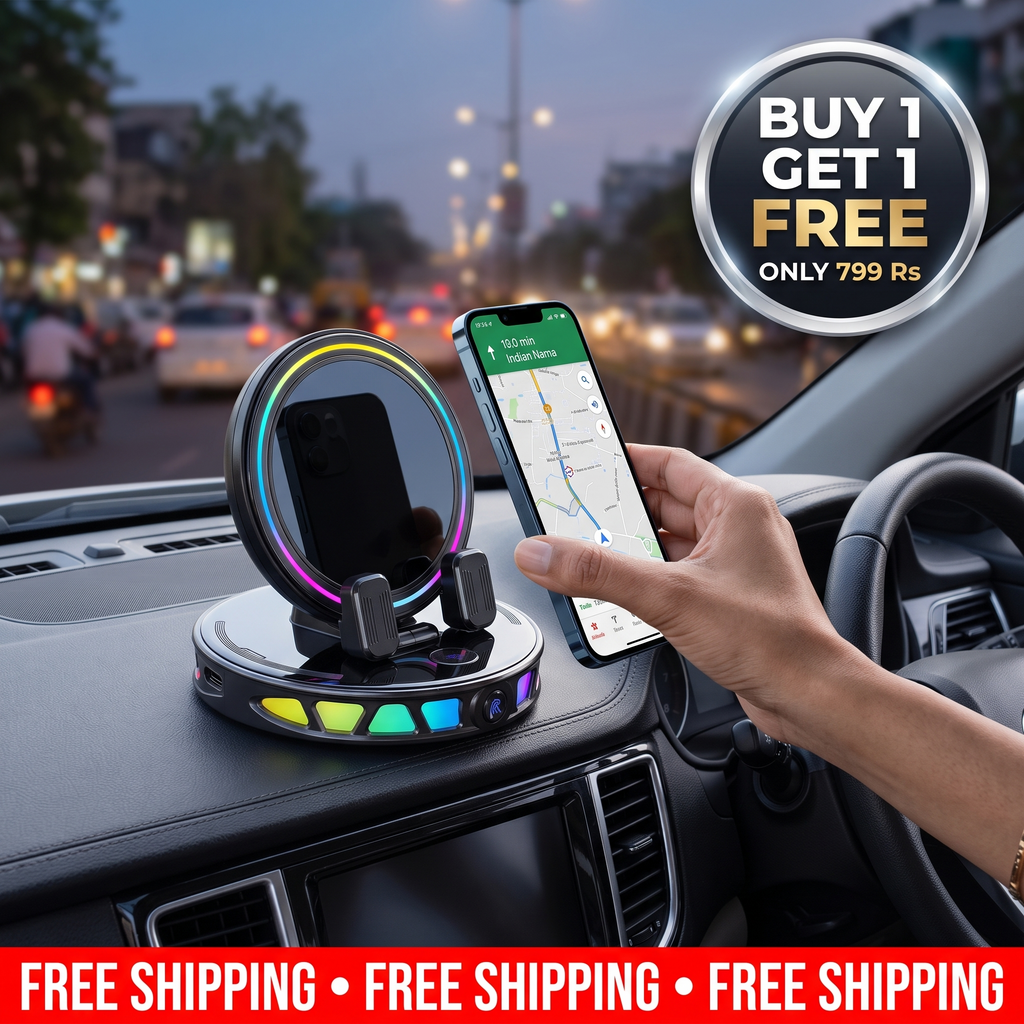 Smart Automatic Car Phone Holder | With RGB Holder