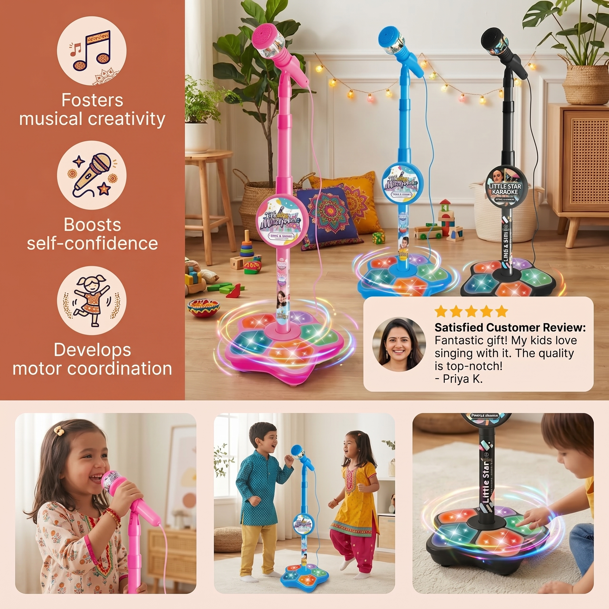 Karaoke Set For Kids | Musical Educational Game