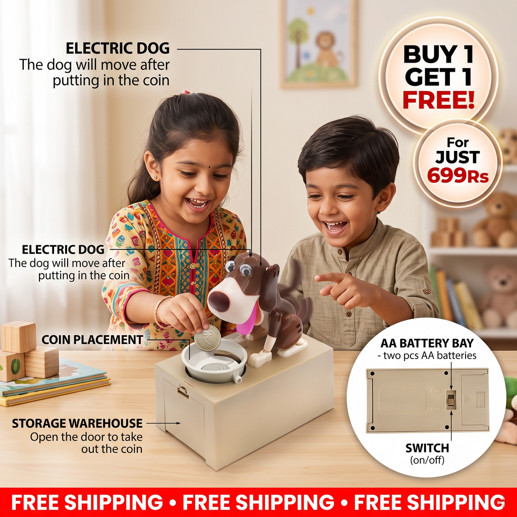 Coin Eating Puppy Bank | Perfect Interactive Gift Set