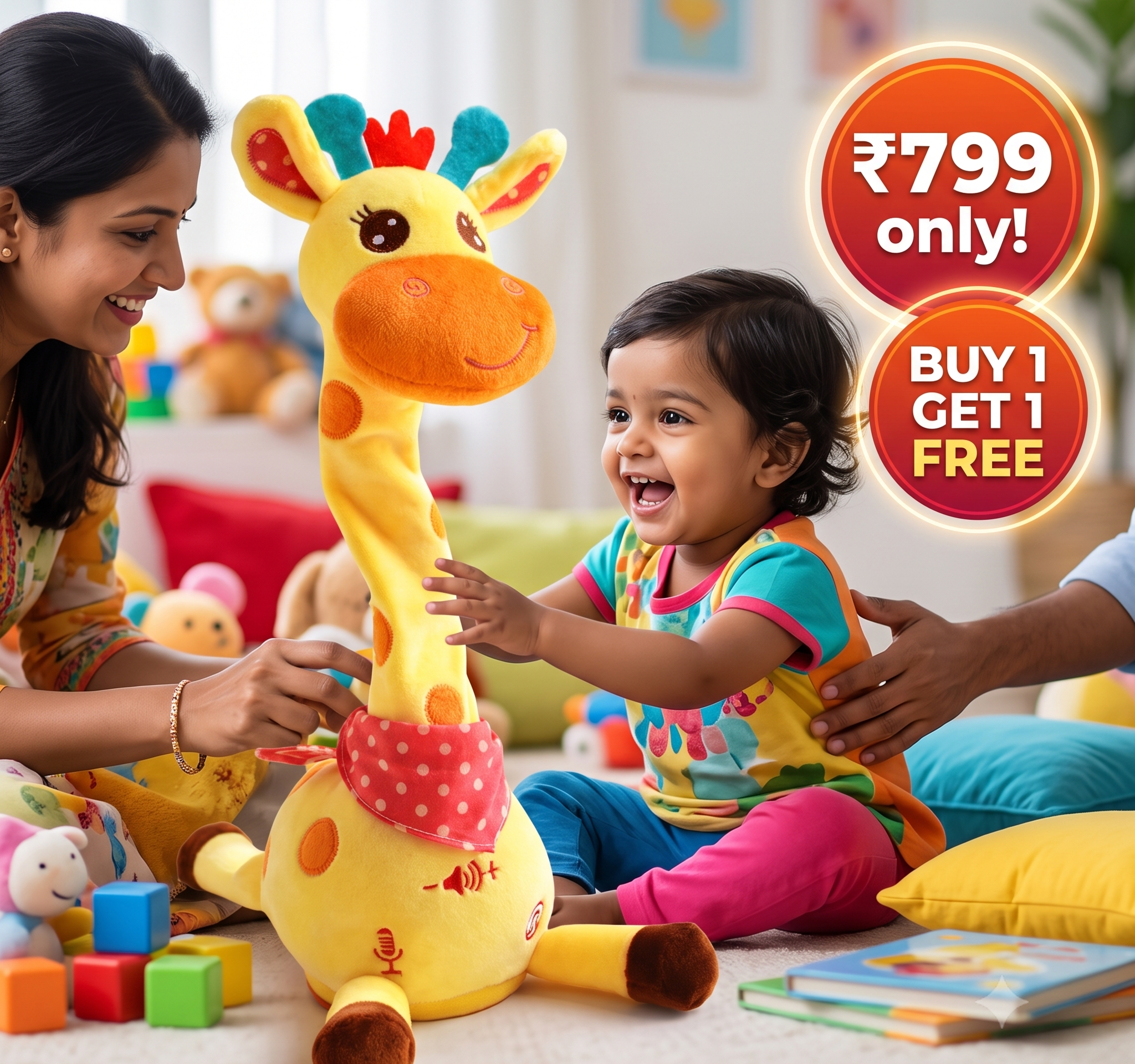 Groovy Giraffe | Singing & Dancing Interactive Toy | Buy 1 Get 1 FREE