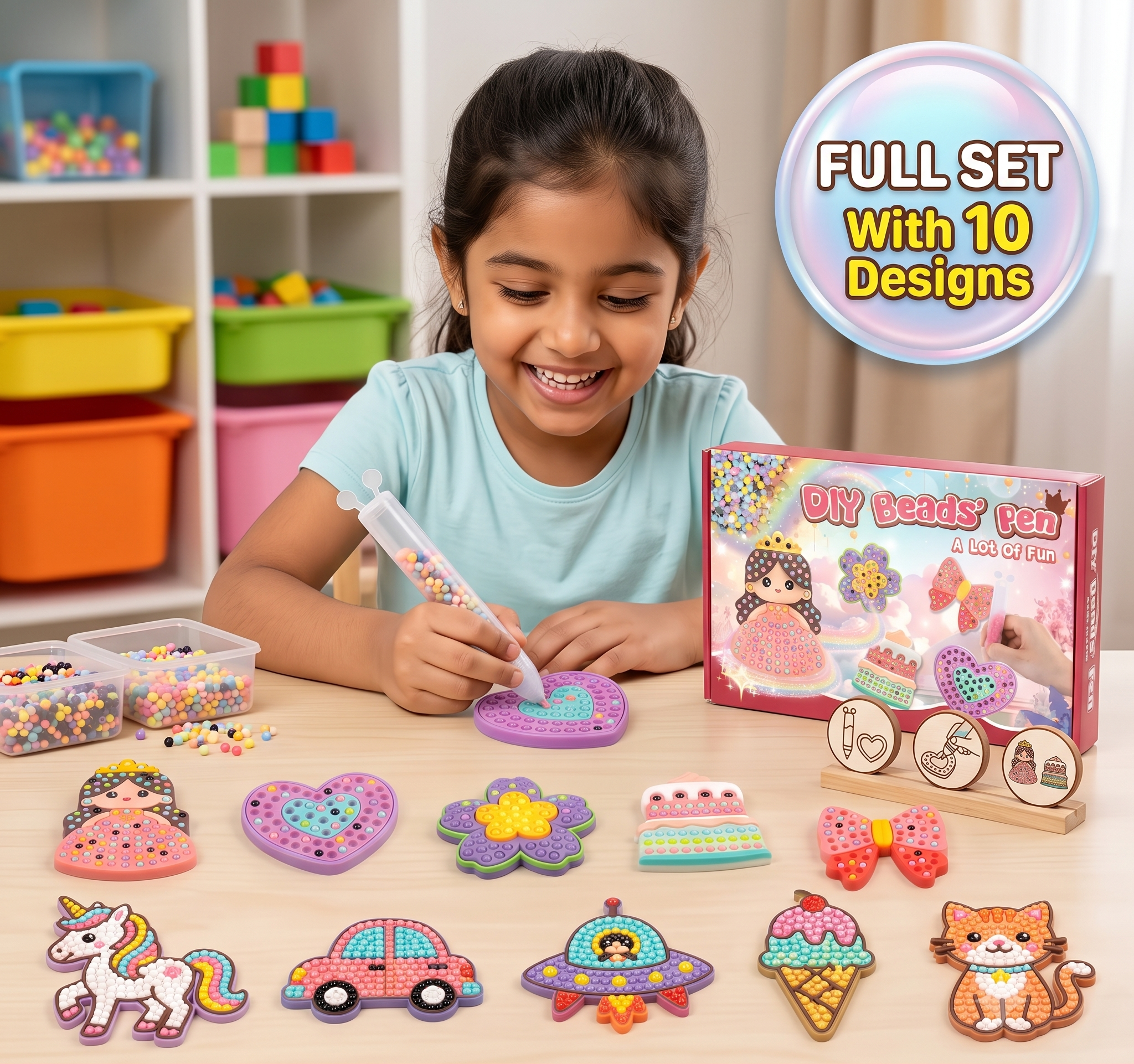 DIY Magical Bead Painting Set | Boosts Creativity & Motor Skills