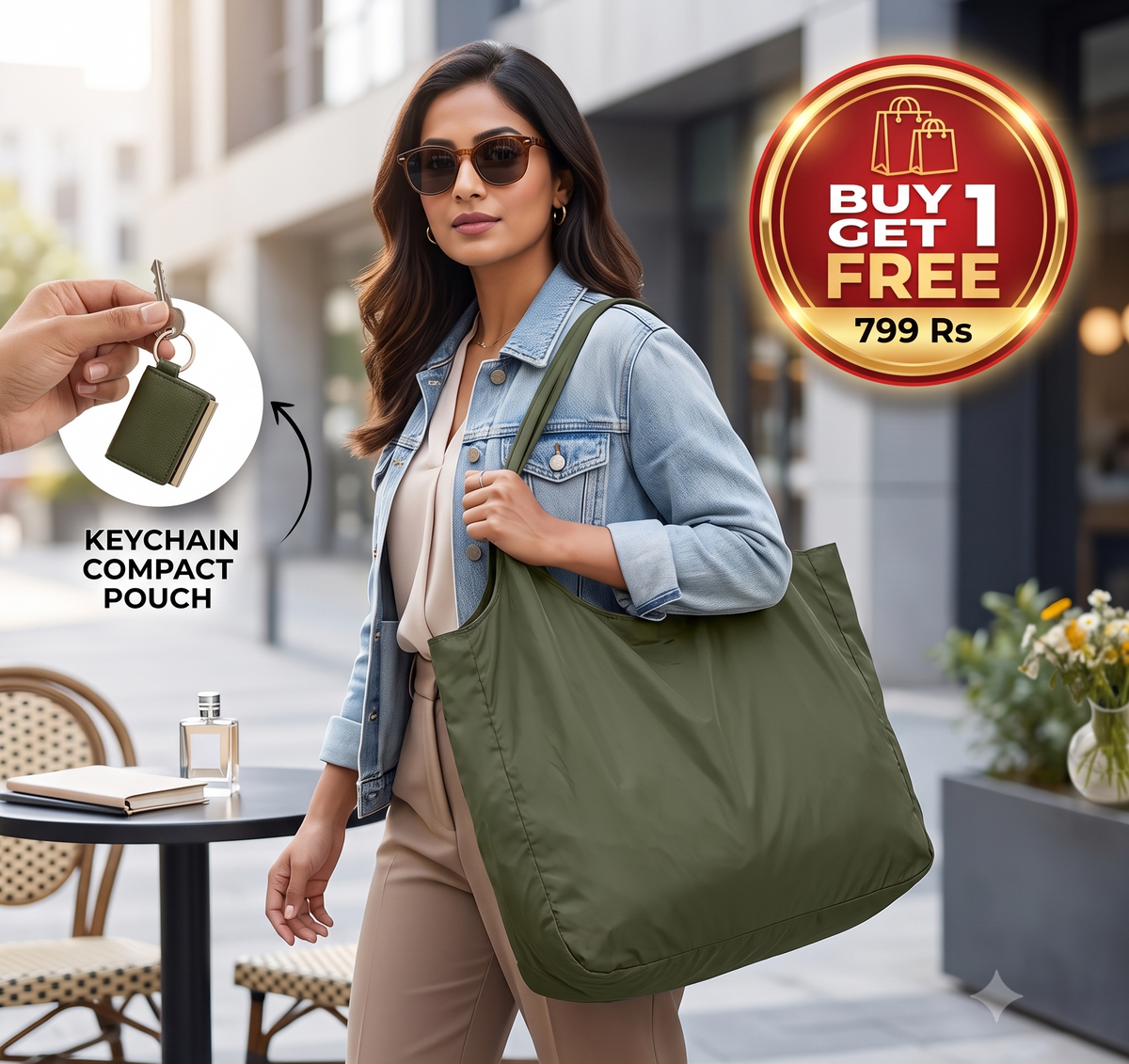 Expandable Keychain Tote Bag | Buy 1 Get 1 FREE