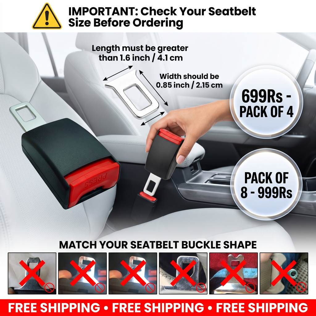 Extension Car Buckle | Pack of 4