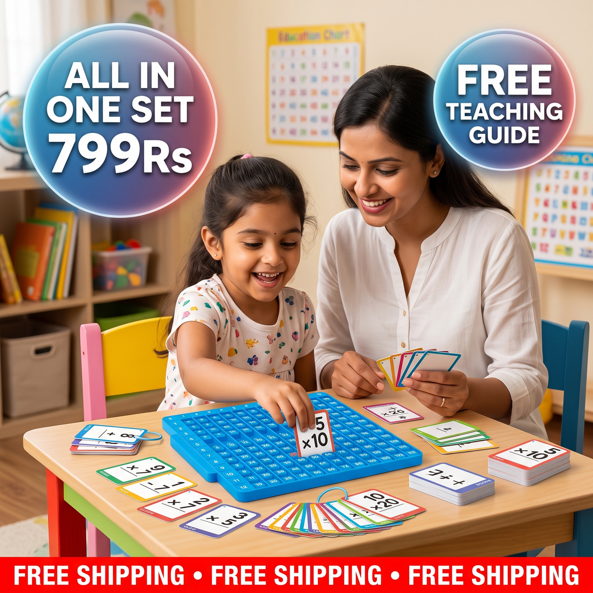 Interactive Math Practice Kit | Set of 332 Pcs