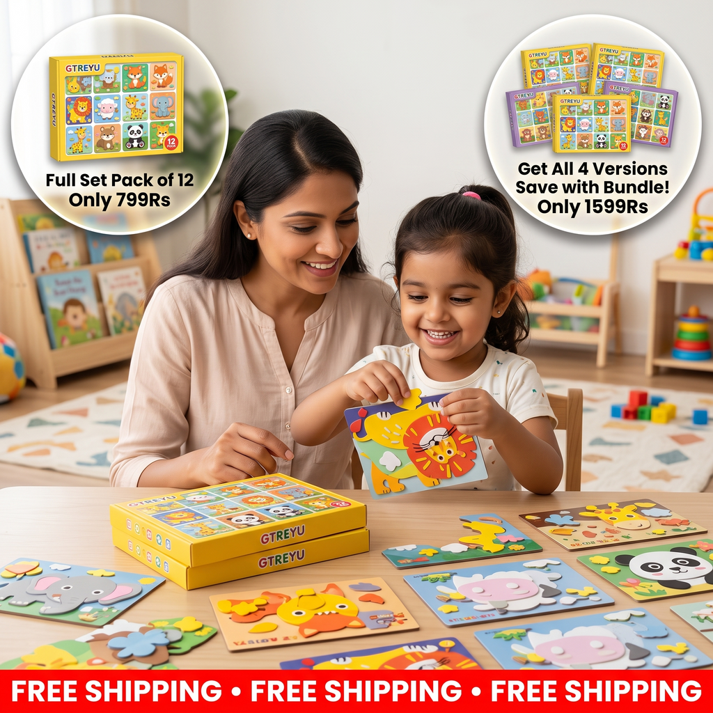 DIY 3D Craft Sticker Set for Kids | Pack of 12
