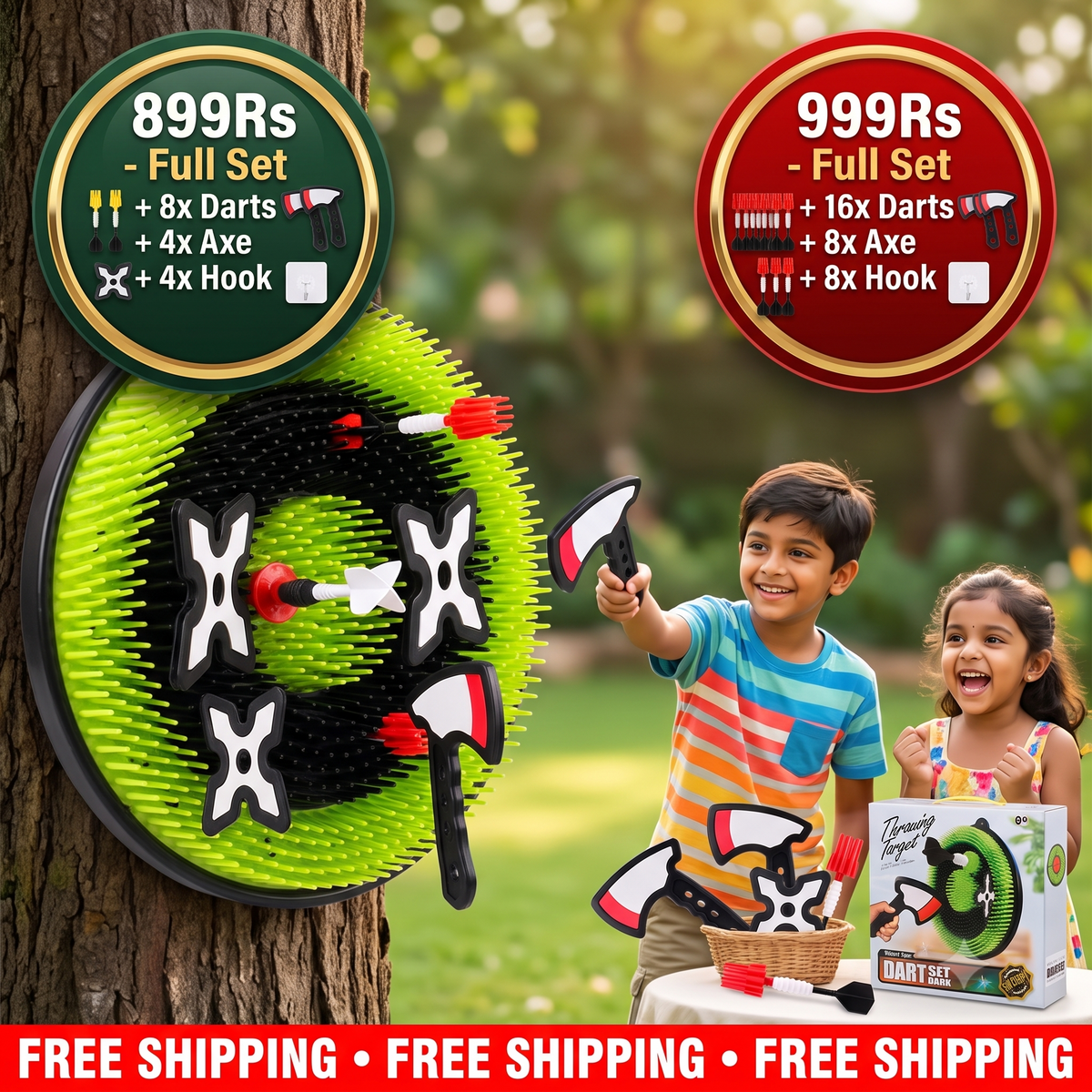 Backyard Axe Throwing Game | Perfect Gift For Kids | 100% Kid Safe