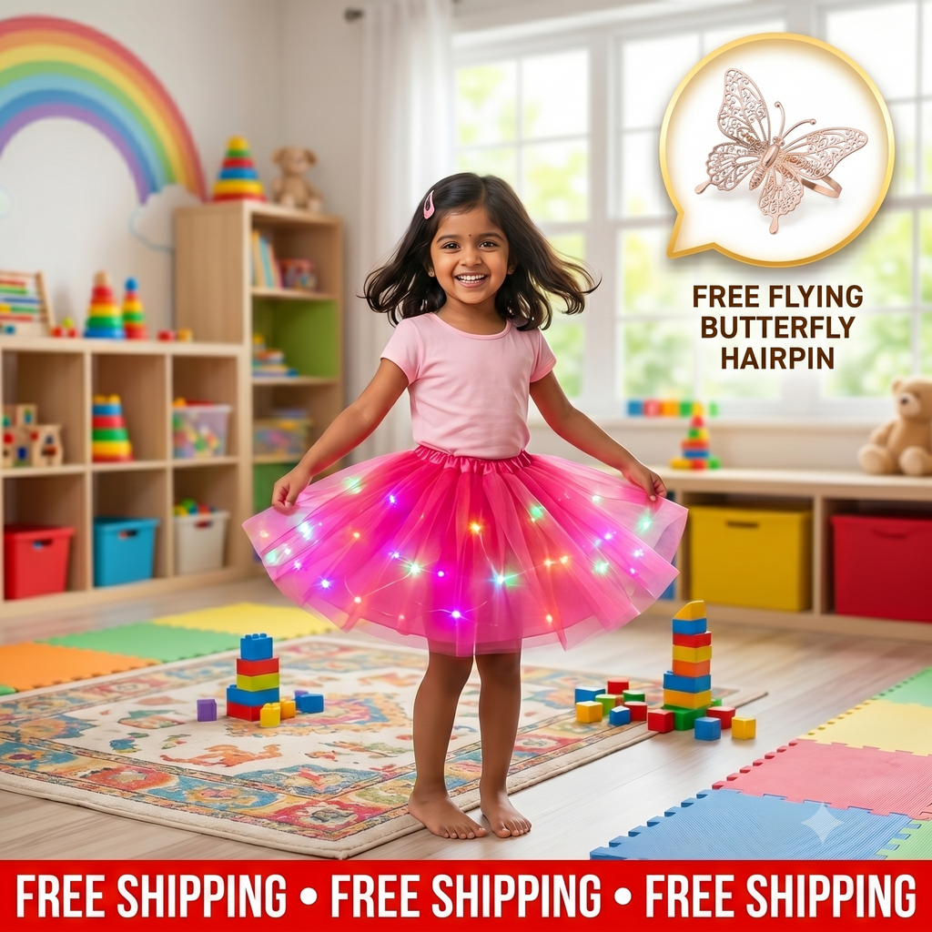 Magical & Glowing LED Tutu Skirt | FREE Hairpin