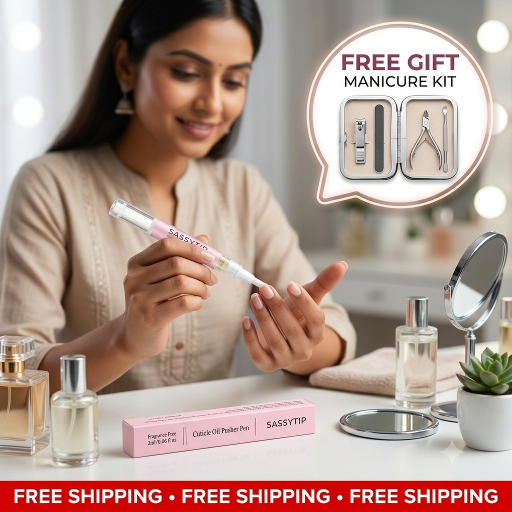 Cuticle Pusher & Oil Pen | Nail Care | Moisturize & Brighten Nails