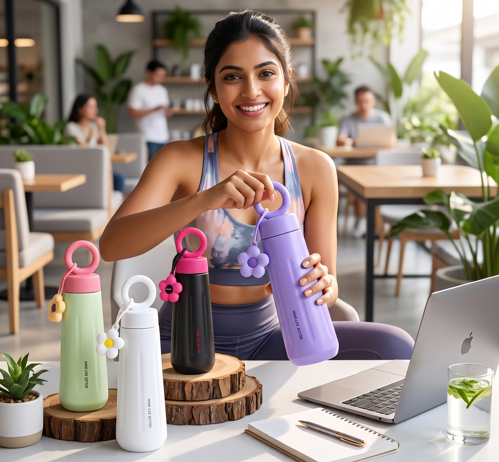 Flower Insulated Bottle - 500 ML | Buy 1 Get 1 FREE
