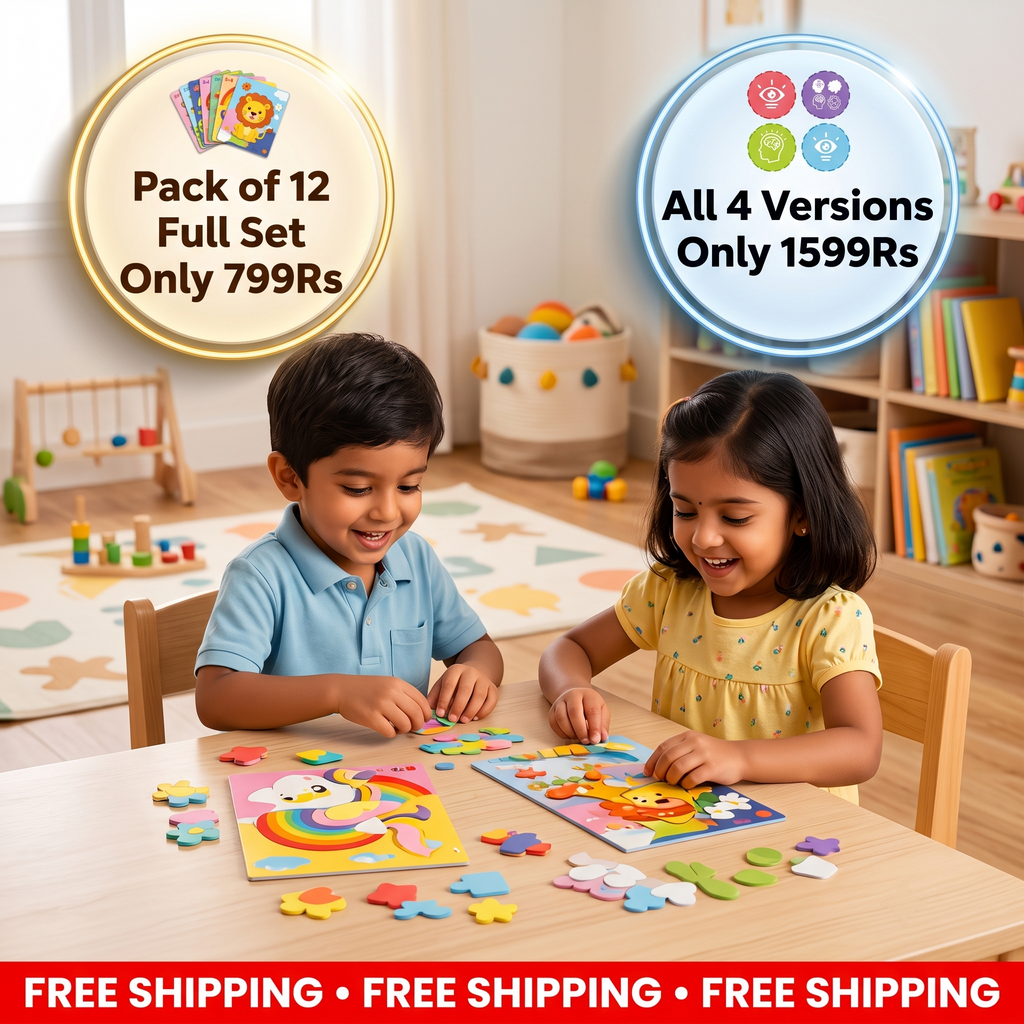 DIY 3D Craft Sticker Set for Kids | Pack of 12
