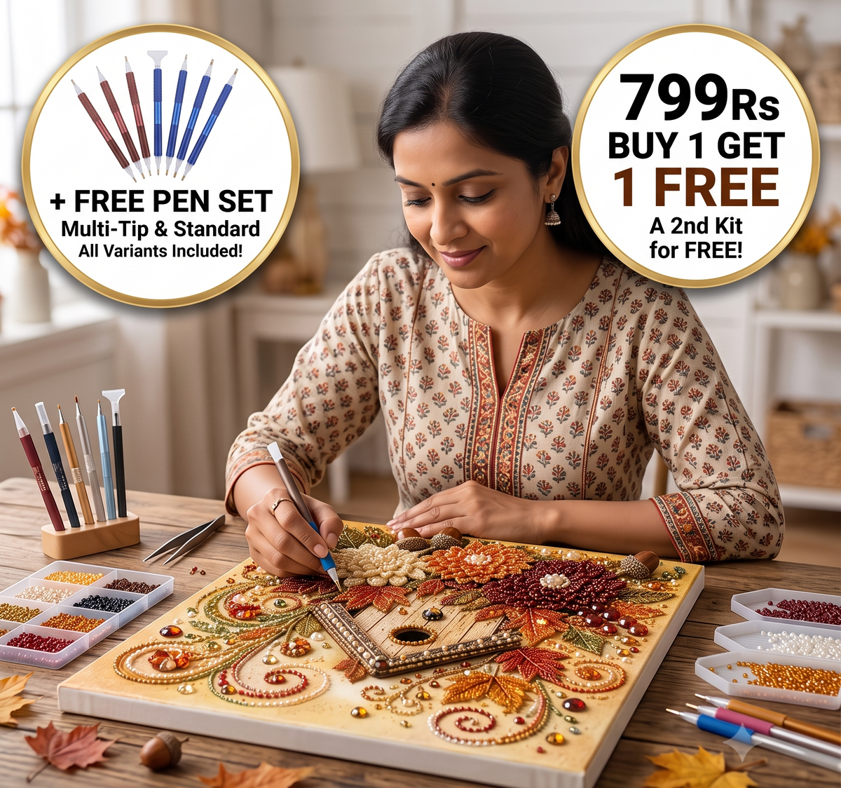 Pearl Creative Painting Kit | Buy 1 Get 1 FREE