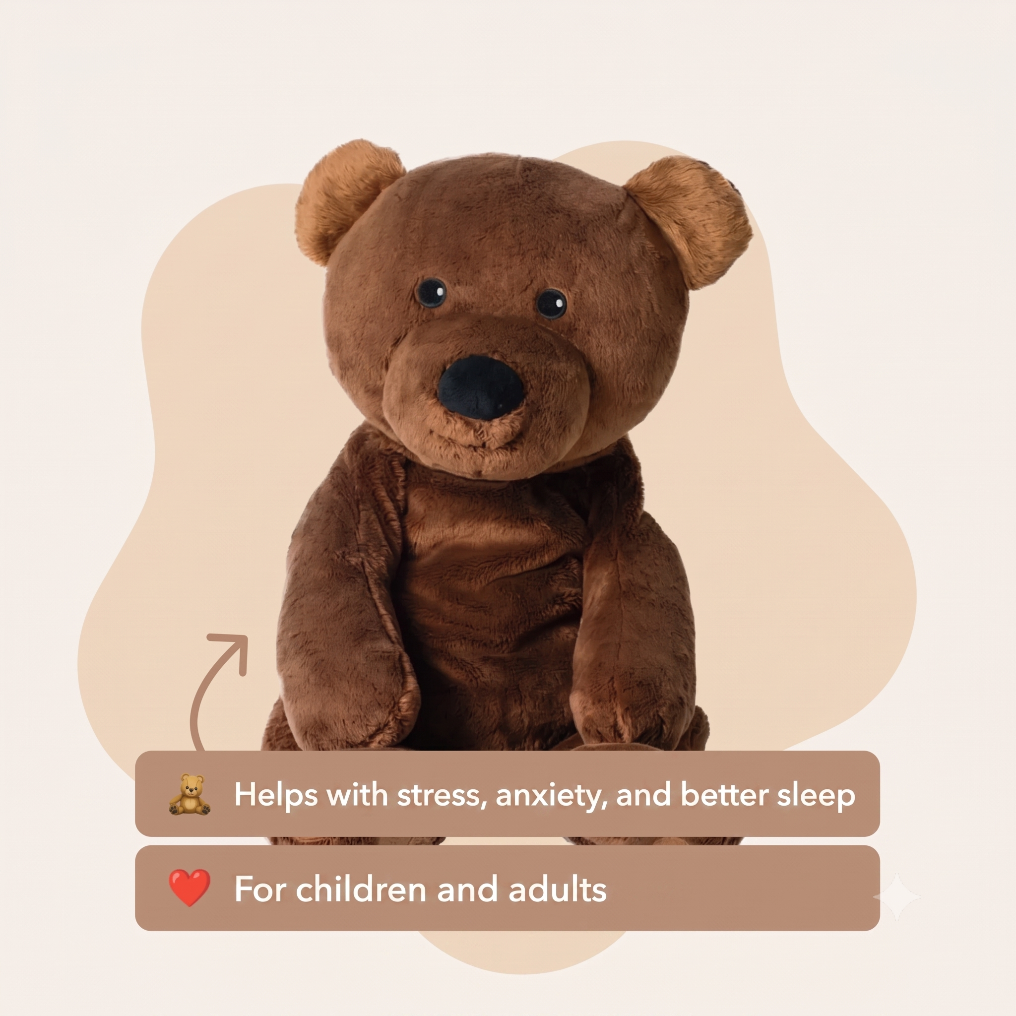 Weighted Plush Toy Companion | Hugs Back