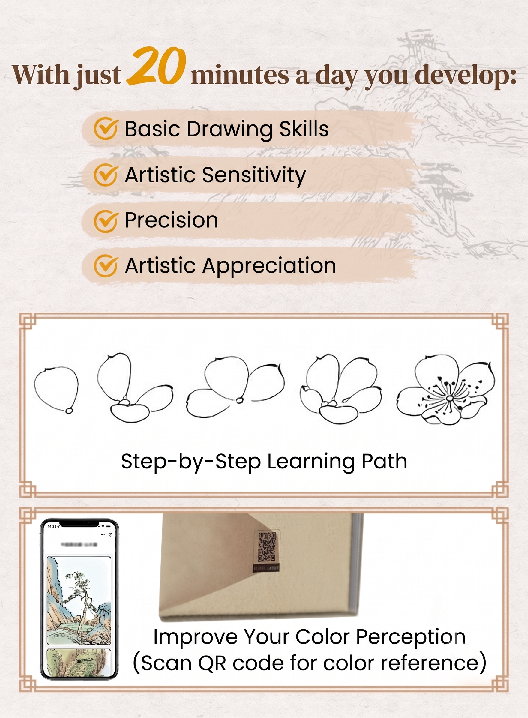 Chinese Painting & Drawing Album | Pack of 6 Books
