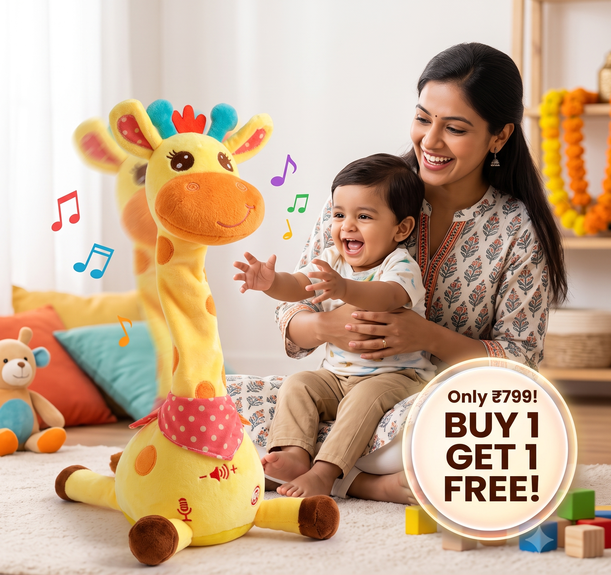 Groovy Giraffe | Singing & Dancing Interactive Toy | Buy 1 Get 1 FREE