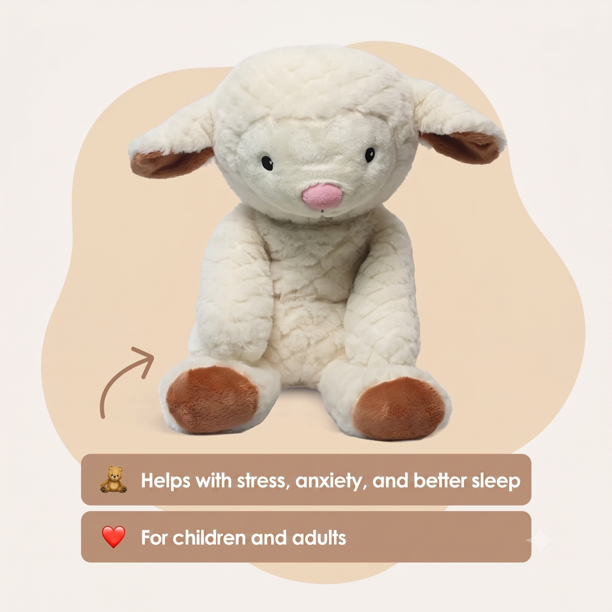 Weighted Plush Toy Companion | Hugs Back