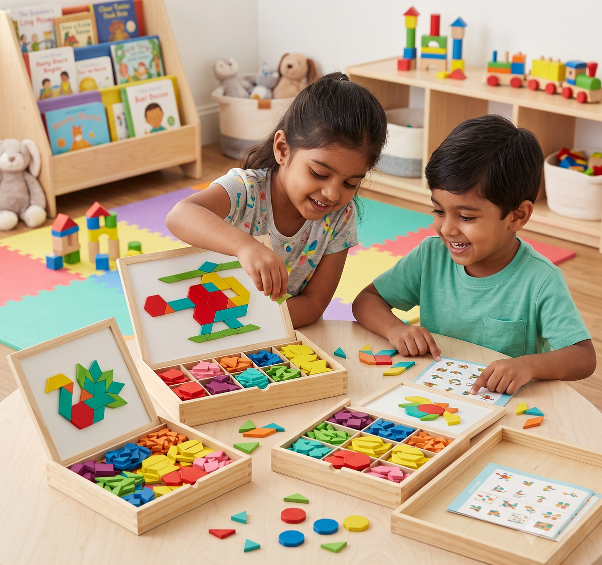 Magical Wooden Puzzle Set | 220 Block Set | Boost Creativity
