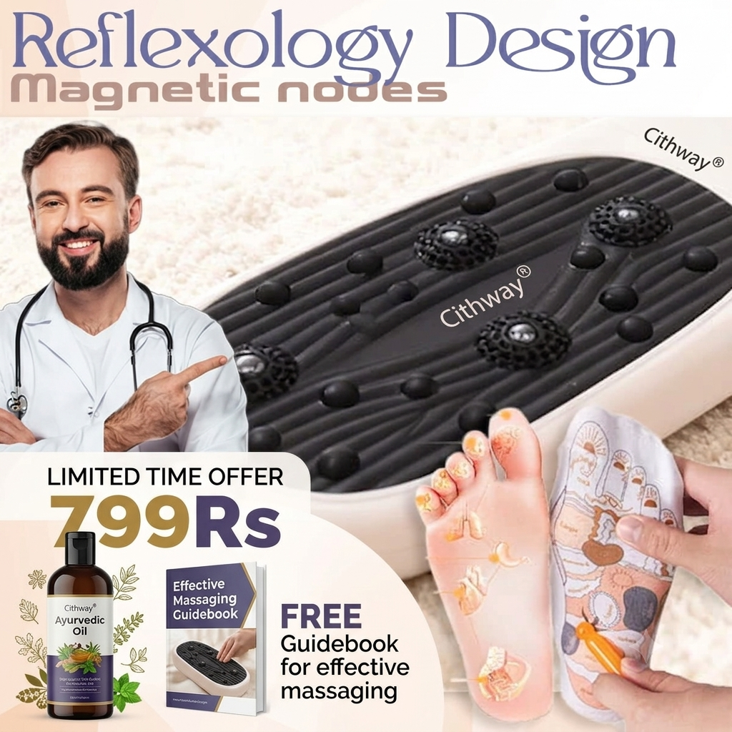 Magnetic Foot Arch Training Board | Fast Pain Relief | FREE Ayurvedic Pain-Relief Oil