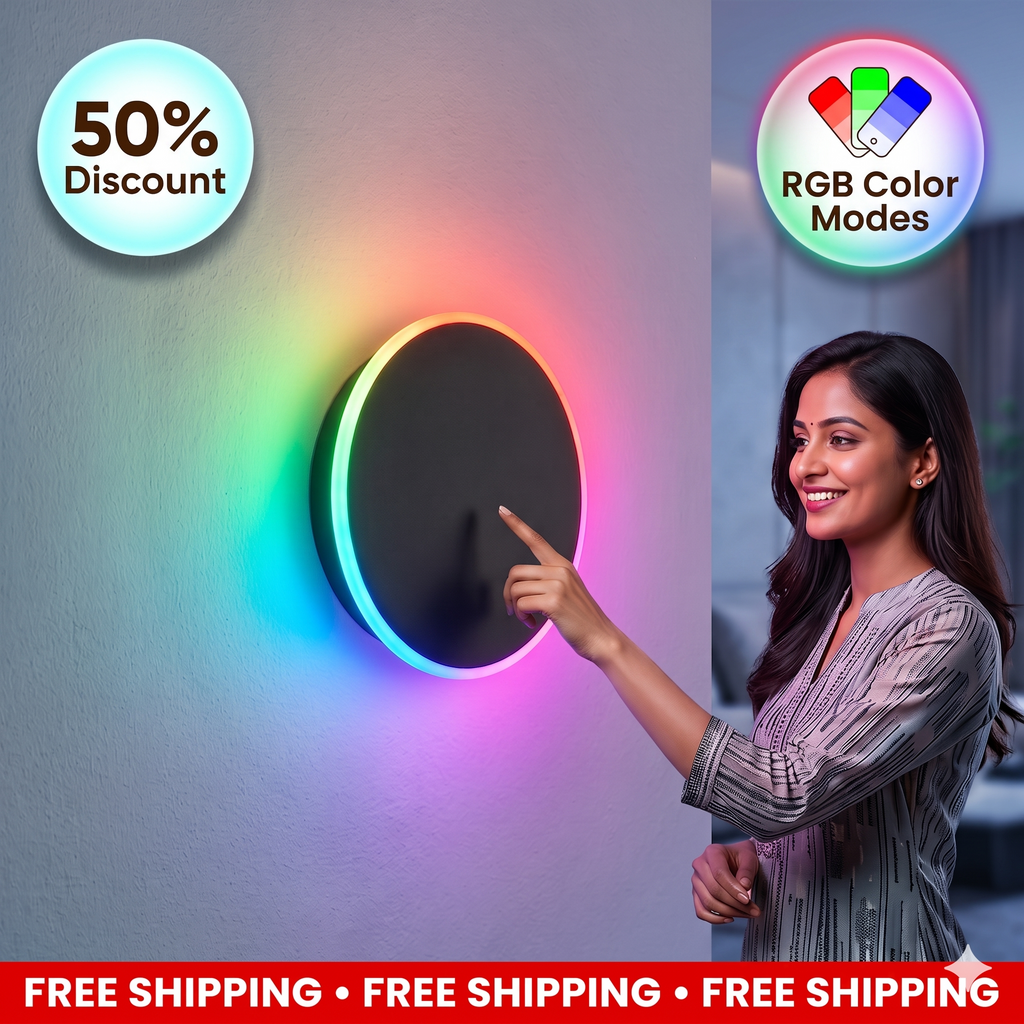 Eclips LED Wall Lamp with Touch Control | Mood Lighting 3 Modes