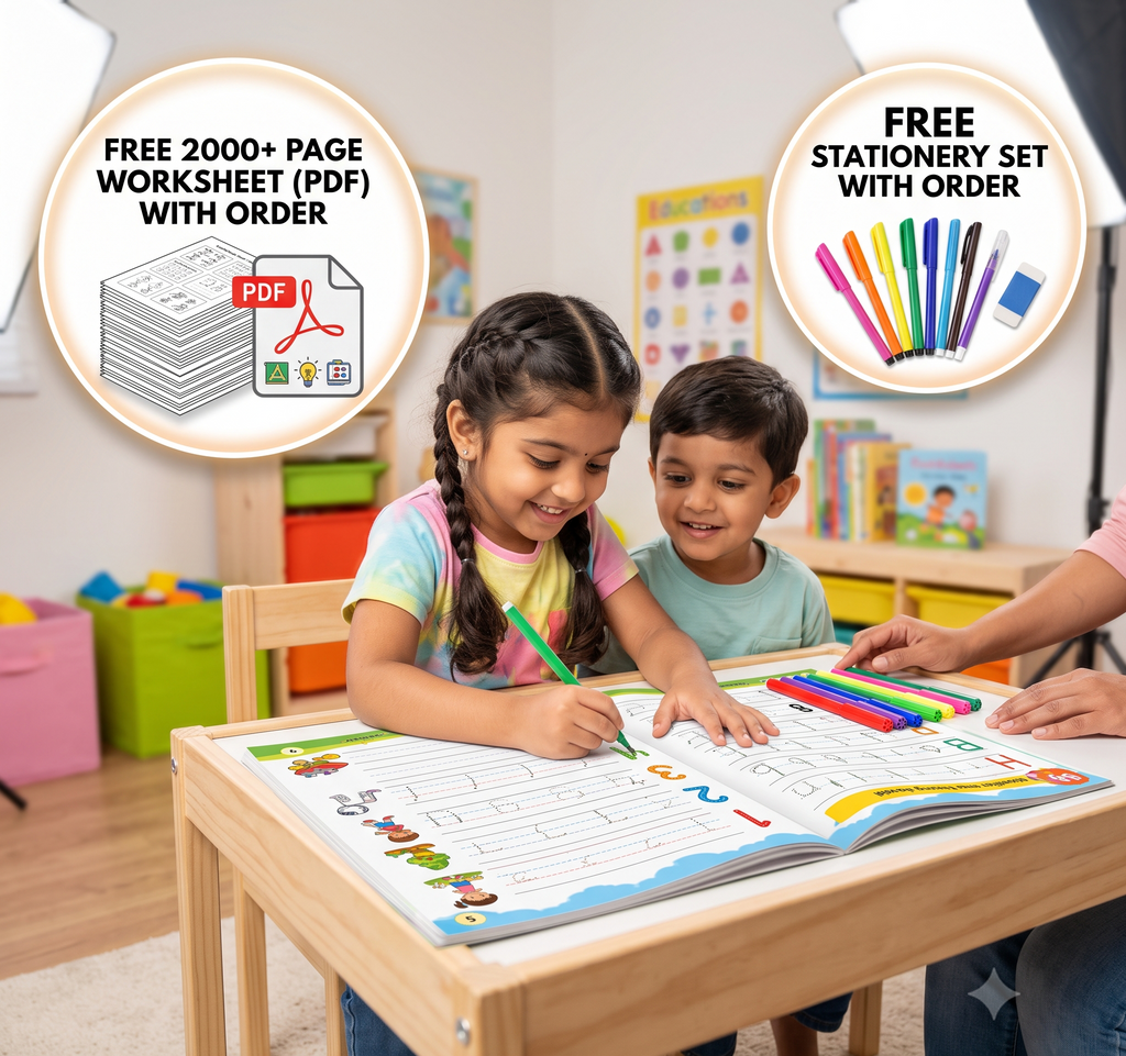 Montessori Reusable Tracing Line book | 68 Pages | FREE Worksheet | FREE Stationery Set