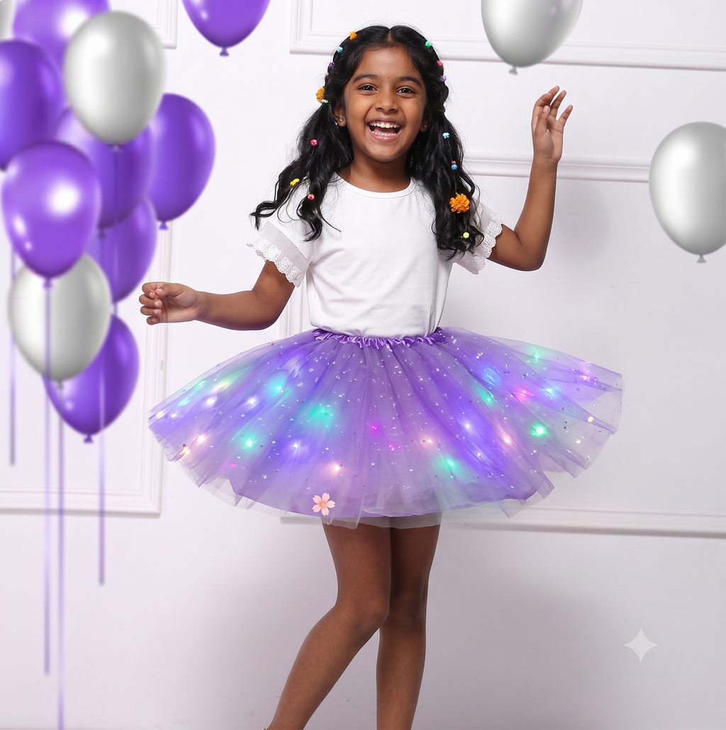 Magical & Glowing LED Tutu Skirt | FREE Hairpin