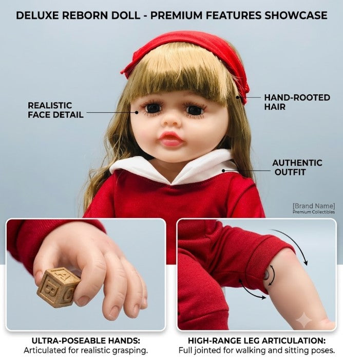Realistic Face Movement Girl Doll