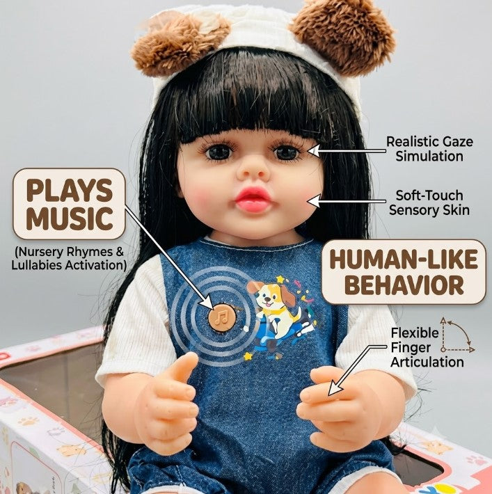 Realistic Face Movement Girl Doll