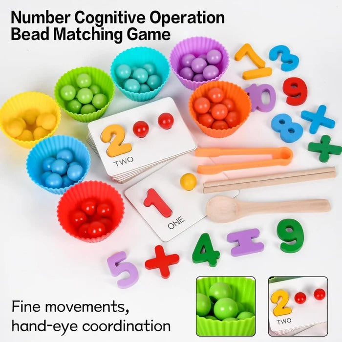 Color Bead Match Count Set | Playful Learning