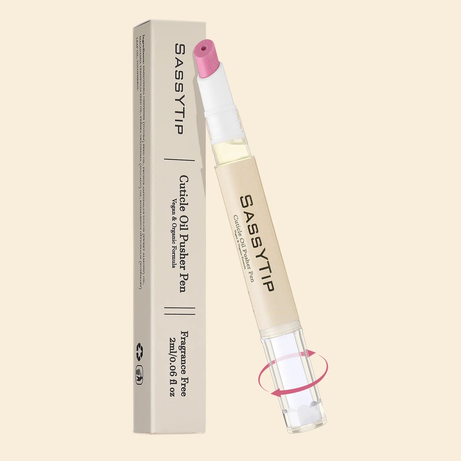 Cuticle Pusher & Oil Pen | Nail Care | Moisturize & Brighten Nails