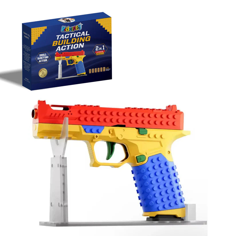 Building Block Shell-Ejecting Toy Gun | Soft Bullets