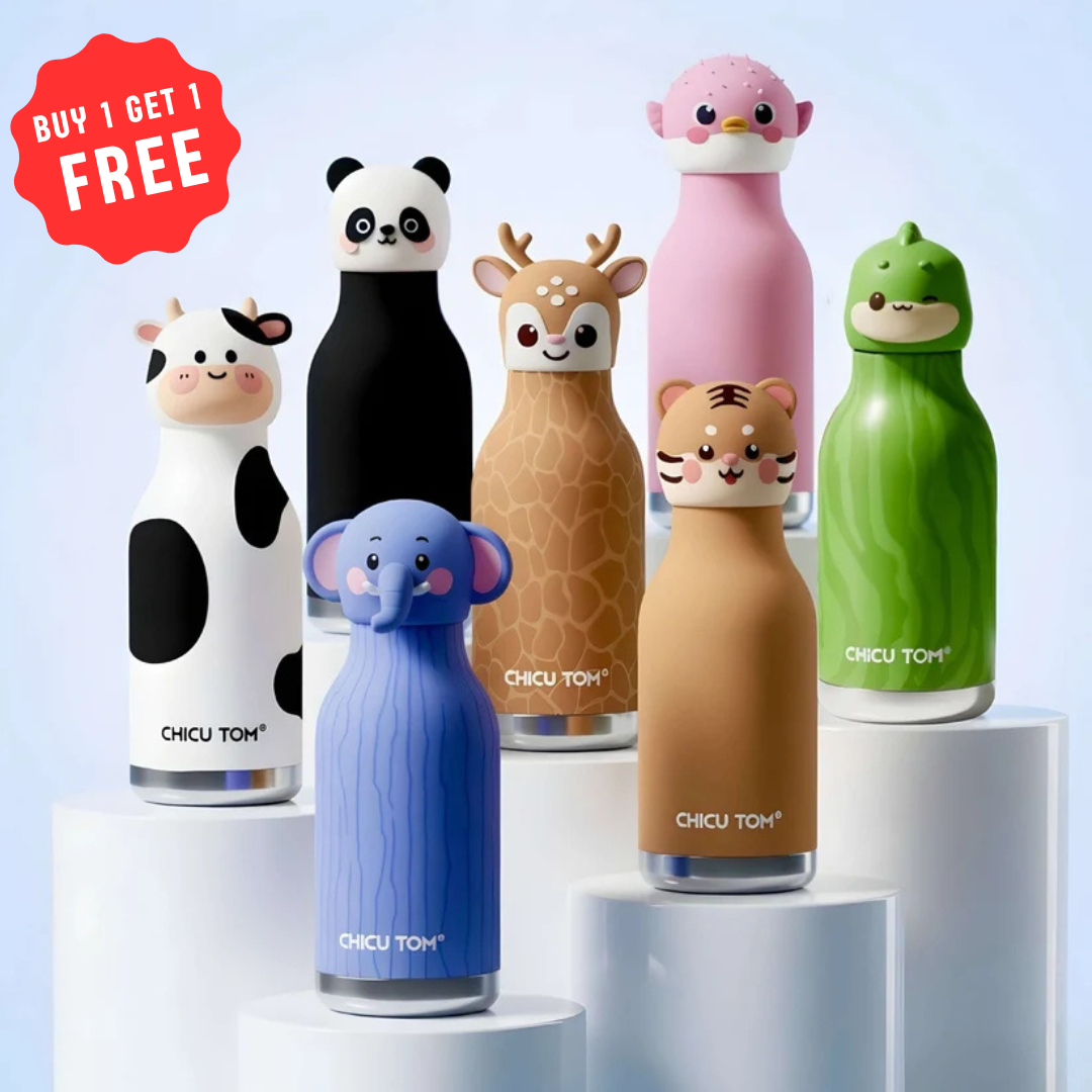 Animal Sipper Bottle | Stainless Steel | 480mL |  Buy 1 Get 1 FREE